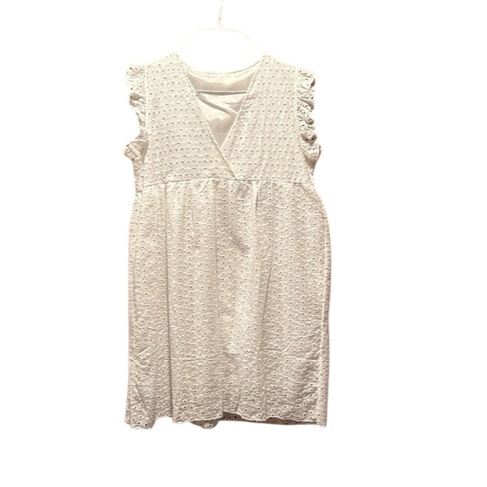 White eyelet dress